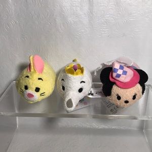 Disney Brand TSUM TSUM Mrs Potts, Fantasyland Princess Minnie & Winnie The Pooh